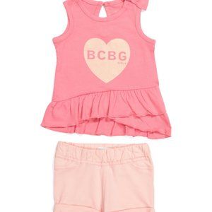 BCBG Infant Girls Ruffle Tank And Short Set
